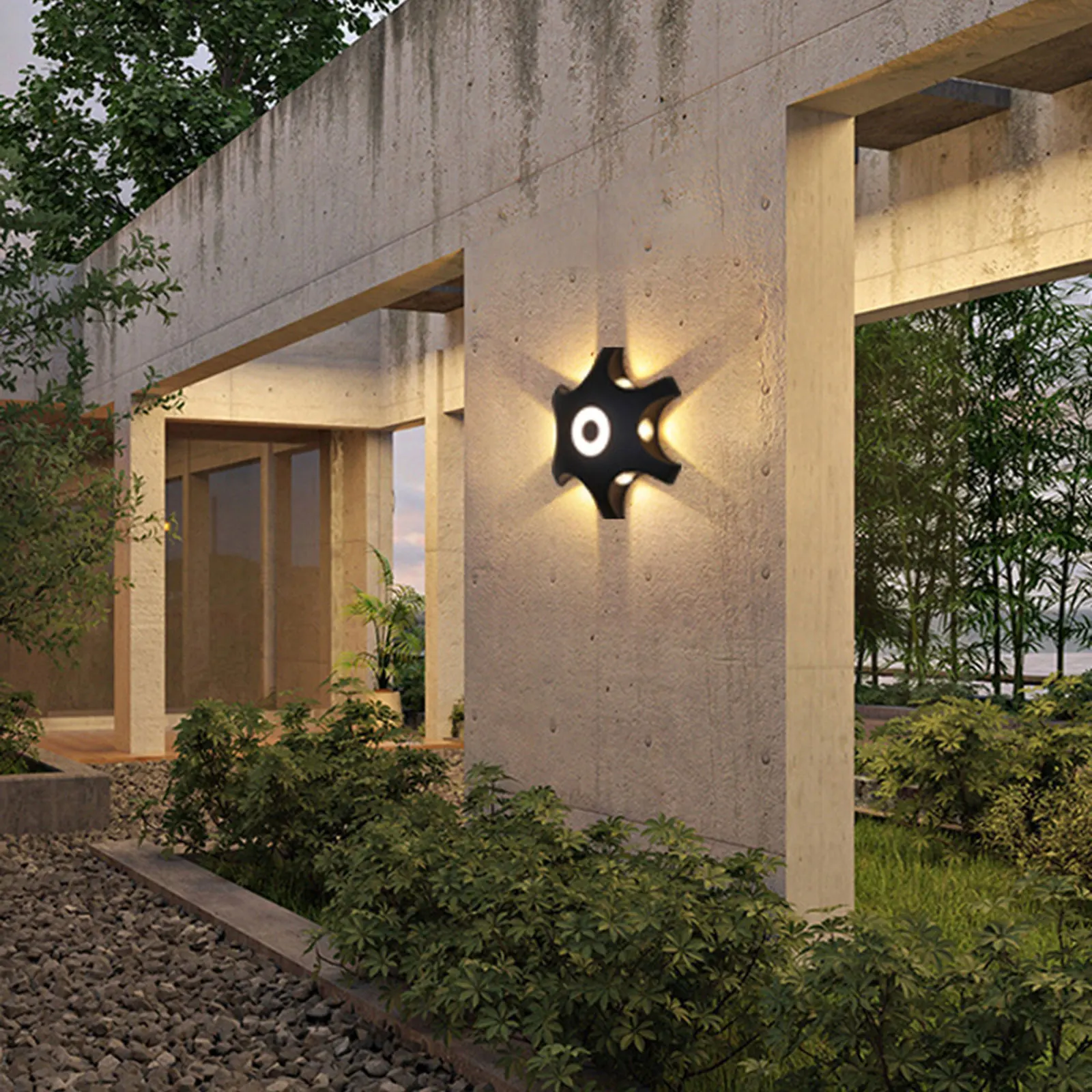 

Exterior LED Wall Light Modern Sconce Outdoor Porch Up Down Fixture Waterproof