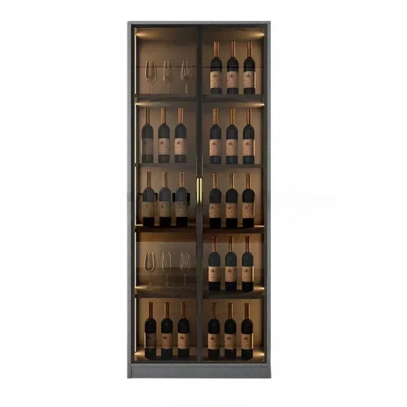 

Wooden Display Wine Cabinets Kitchen Storage Living Room Wall Wine Cabinets Racks Liquor bar Furniture