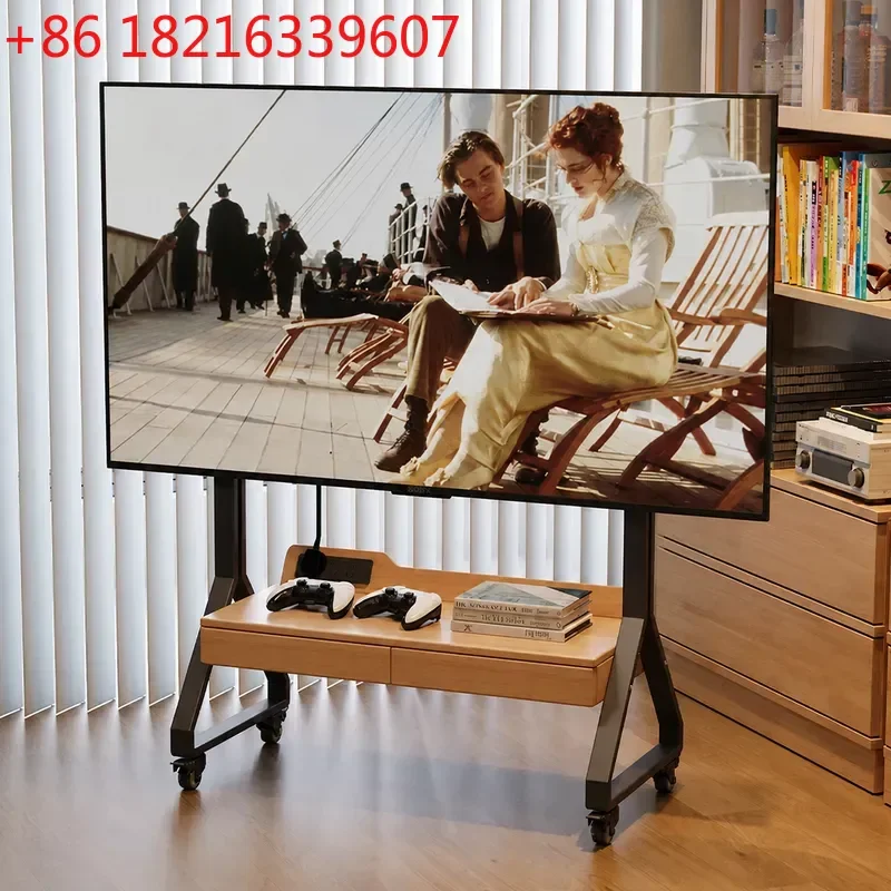 YAOSolid Wood Removable TV Cabinet Modern Simple Floor Standing Storage Unit with Drawers for Living Room Small Apartment Home