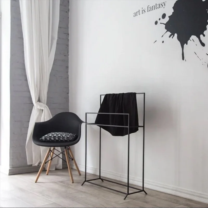 custom，Modern Nordic Style Display Rack For Indoor Home Freestanding Coat Hanger Stand Metal