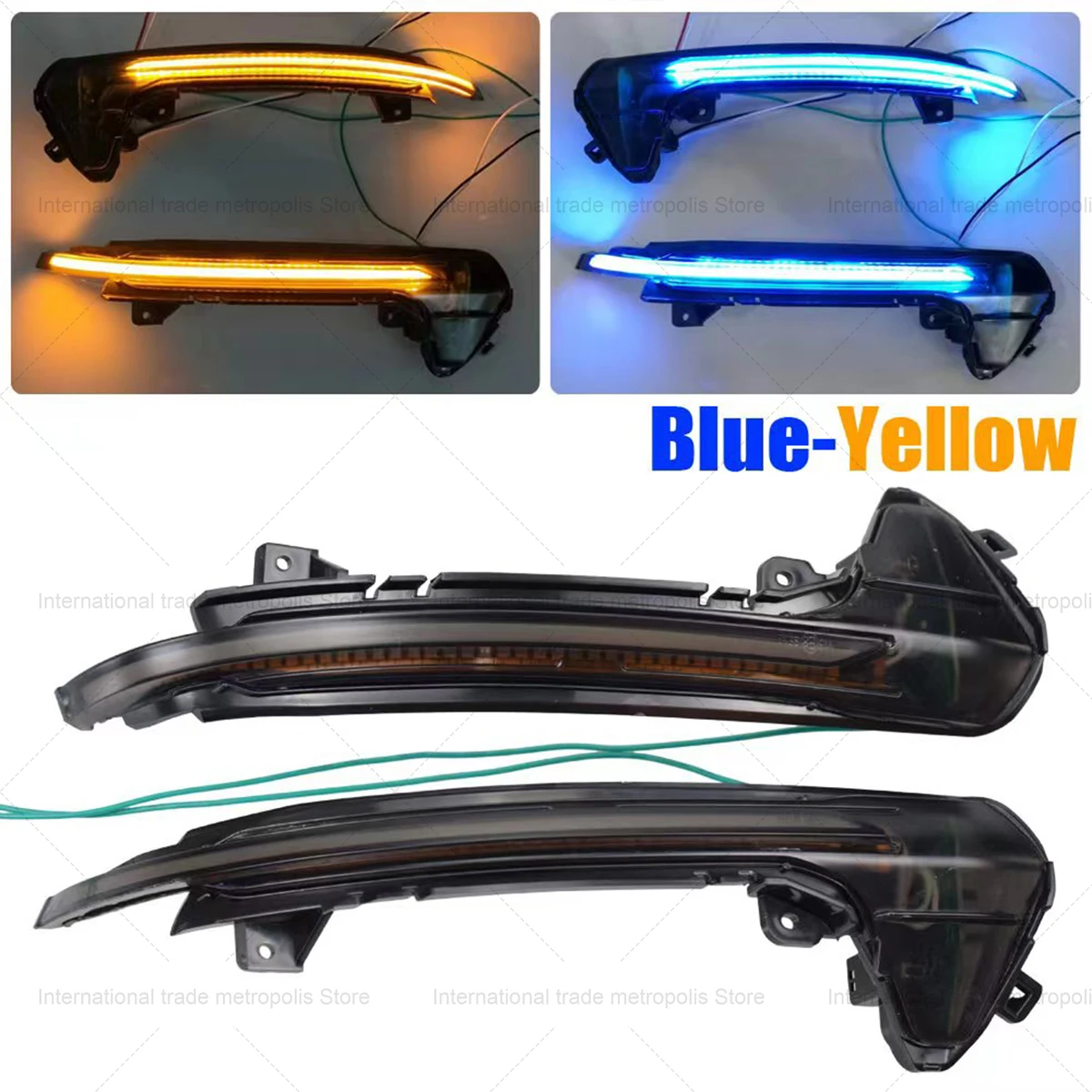 

For Audi A6 C7/C7.5 4G S6 LED Dynamic Sequential Turn Signal Lights Side Mirror Wing Blinker Indicator Dynamic Blinking
