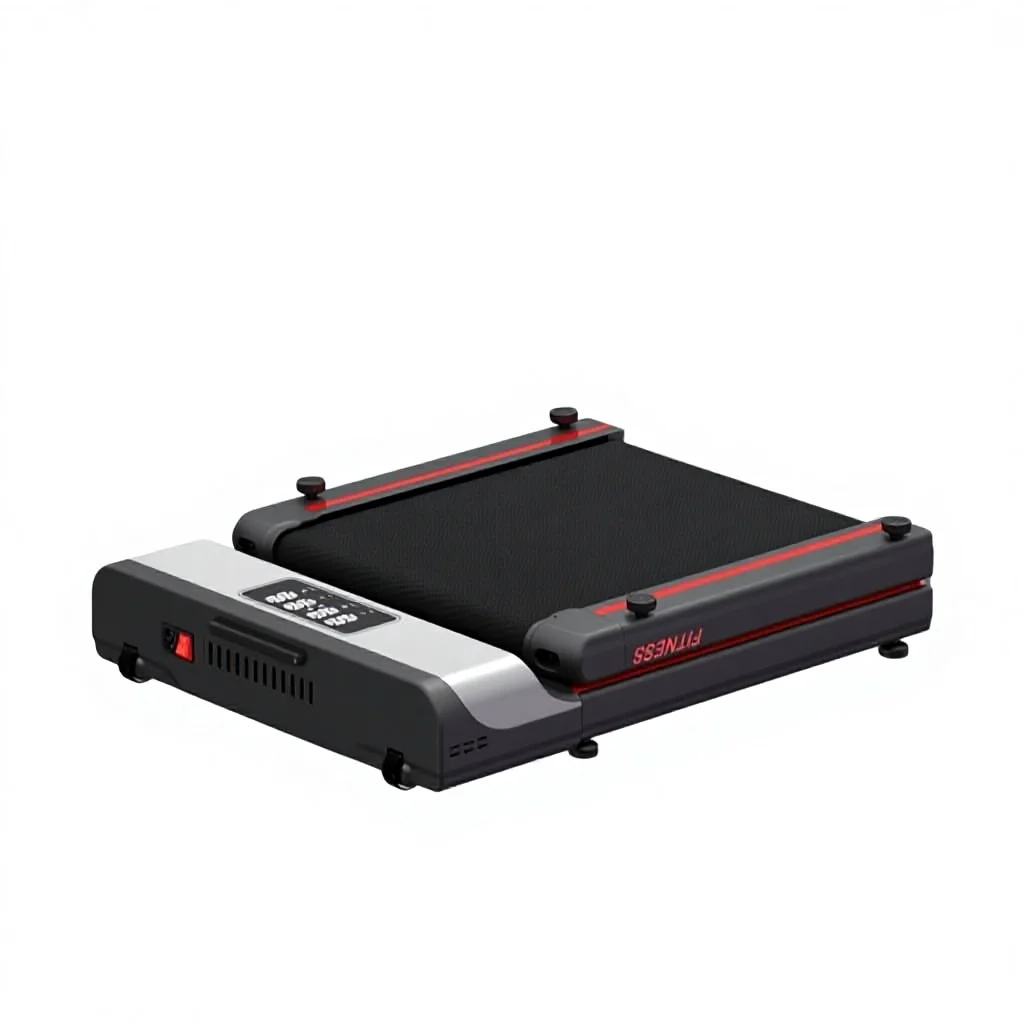 Ultra-Quiet Foldable Electric Treadmill 0.75HP Motor Home Use Flat Walking Indoor Fitness Equipment without Armrests