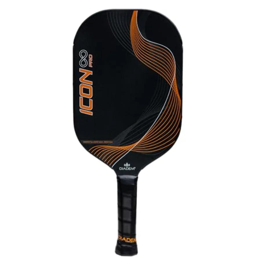 

Diadem Icon Infinity Pro Pickleball Paddle USAPA Approved Dual Foam Core Carbon Fiber Maximum Power Control and Spin High Perfo