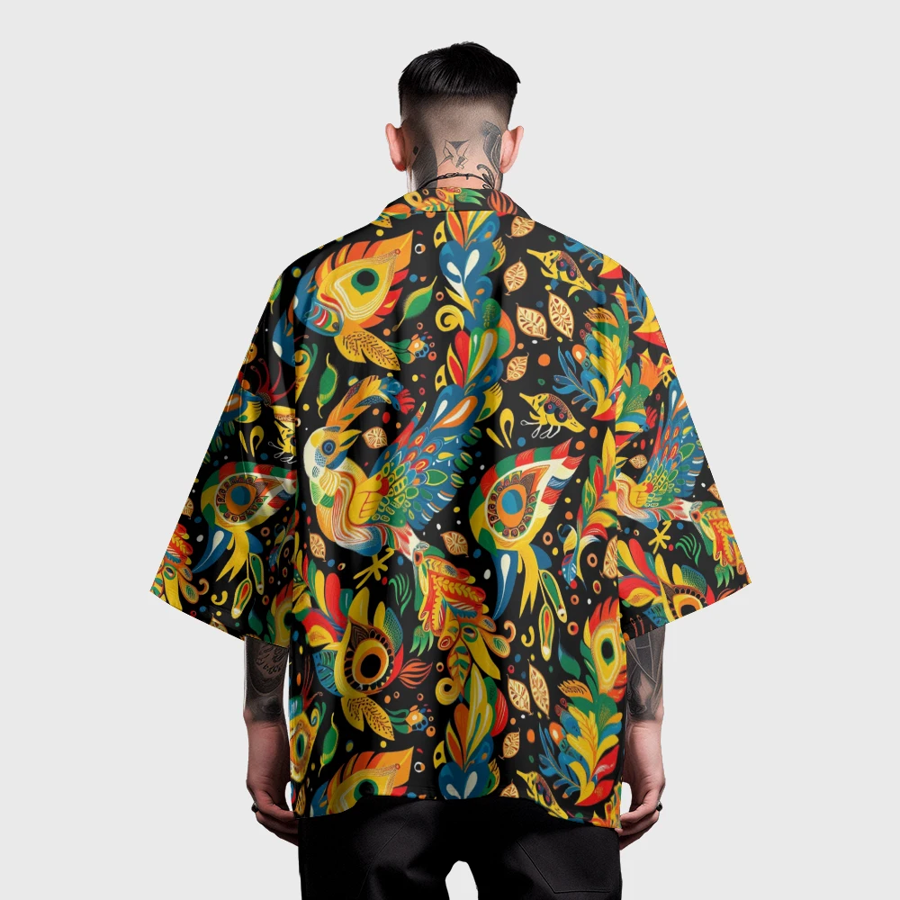 Kimono de Samouraï d\'Été pour Homme, Streetwear Haori, Mode Japonaise, Cardigan Élégant, Robe Vintage