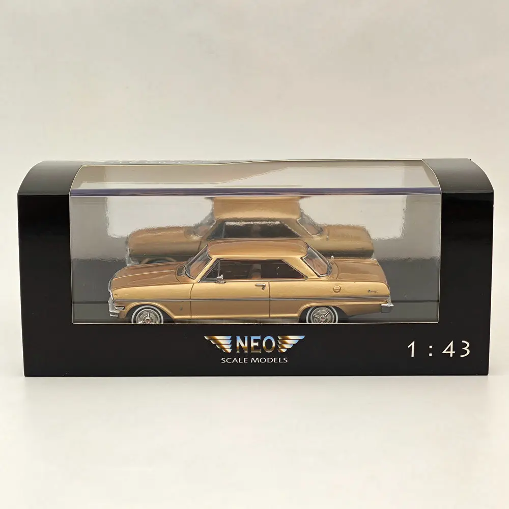 NEO 1/43 para Nova SS 1963, modelos de resina dorada, coche de colección, juguetes automáticos, regalo