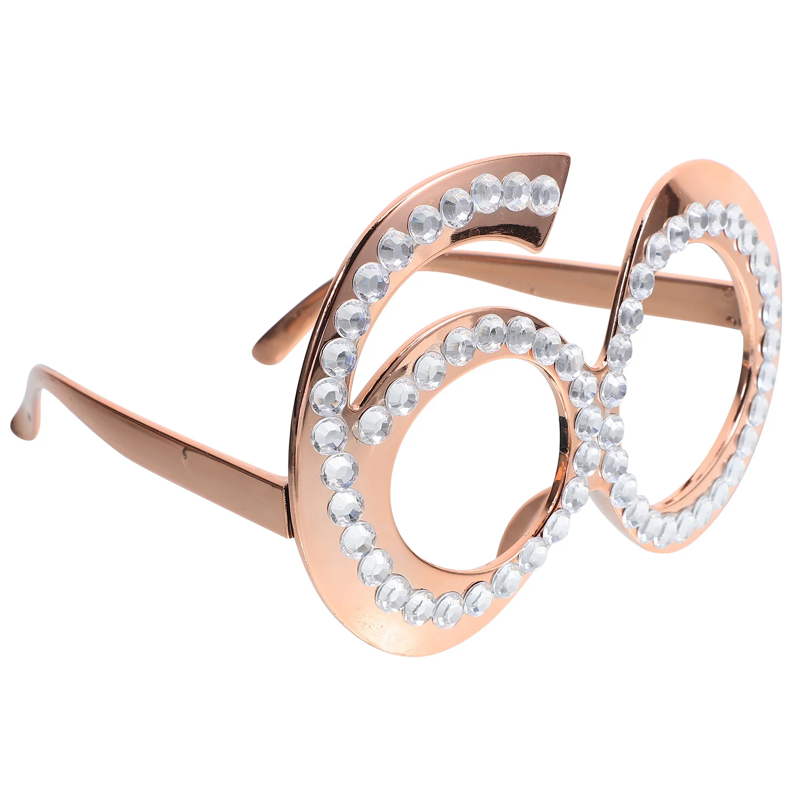 

1Pair Number 60 Birthday Glasses Decorative Stylish Photo Prop Lightweight Party Accessories 60th Birthday Glasses