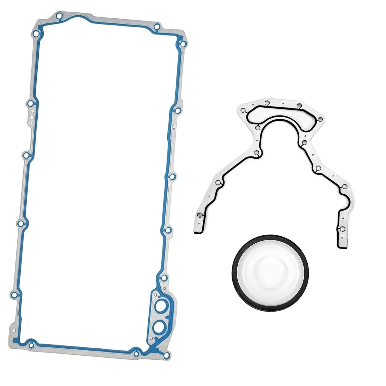 

Rear Main Seal Gasket & Oil Pan Gasket Set - BS 40640 OS32241 OS30693R 12612350 12639249 89060436 Compatible with GM LS V8