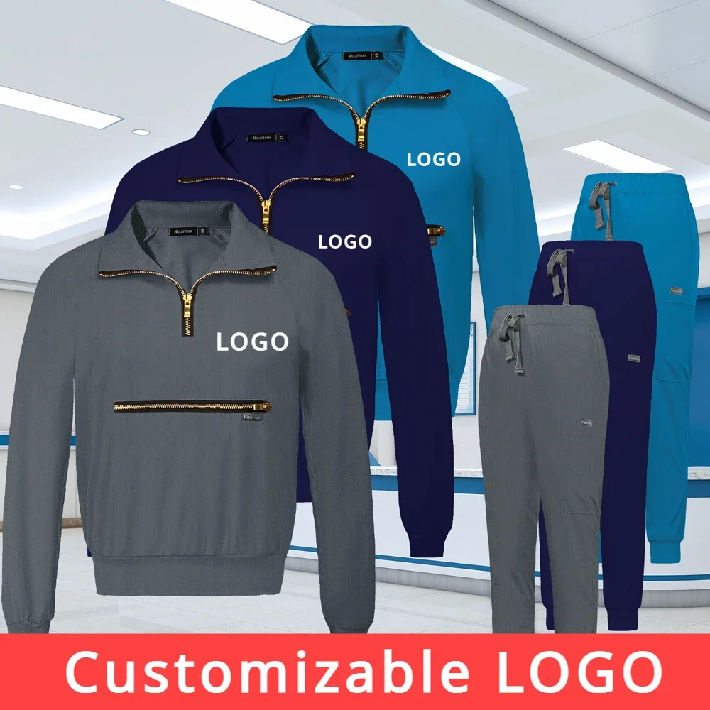 LOGO personalizable de alta calidad, accesorios de Escuela de Medicina, ropa de trabajo de enfermería, uniforme para trotar, aseo de mascotas, ropa de trabajo para médicos