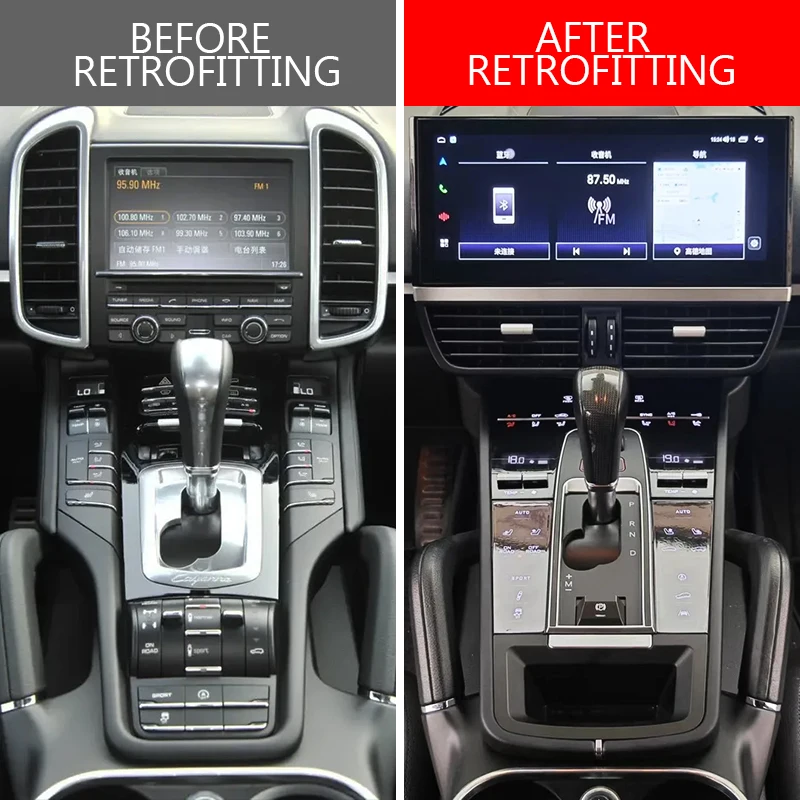 Damei For Cayenne 2010-2017 Performance Parts New LCD Shift Button Panel Center Console Color Screen For Interior Modification