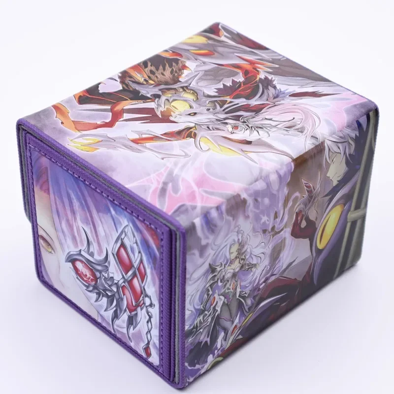 YuGiOh Serziel Watcher of The Evil Eye Self Made Leather Card Storage Box Center Card Anime Classics Game Collection Cards Toy