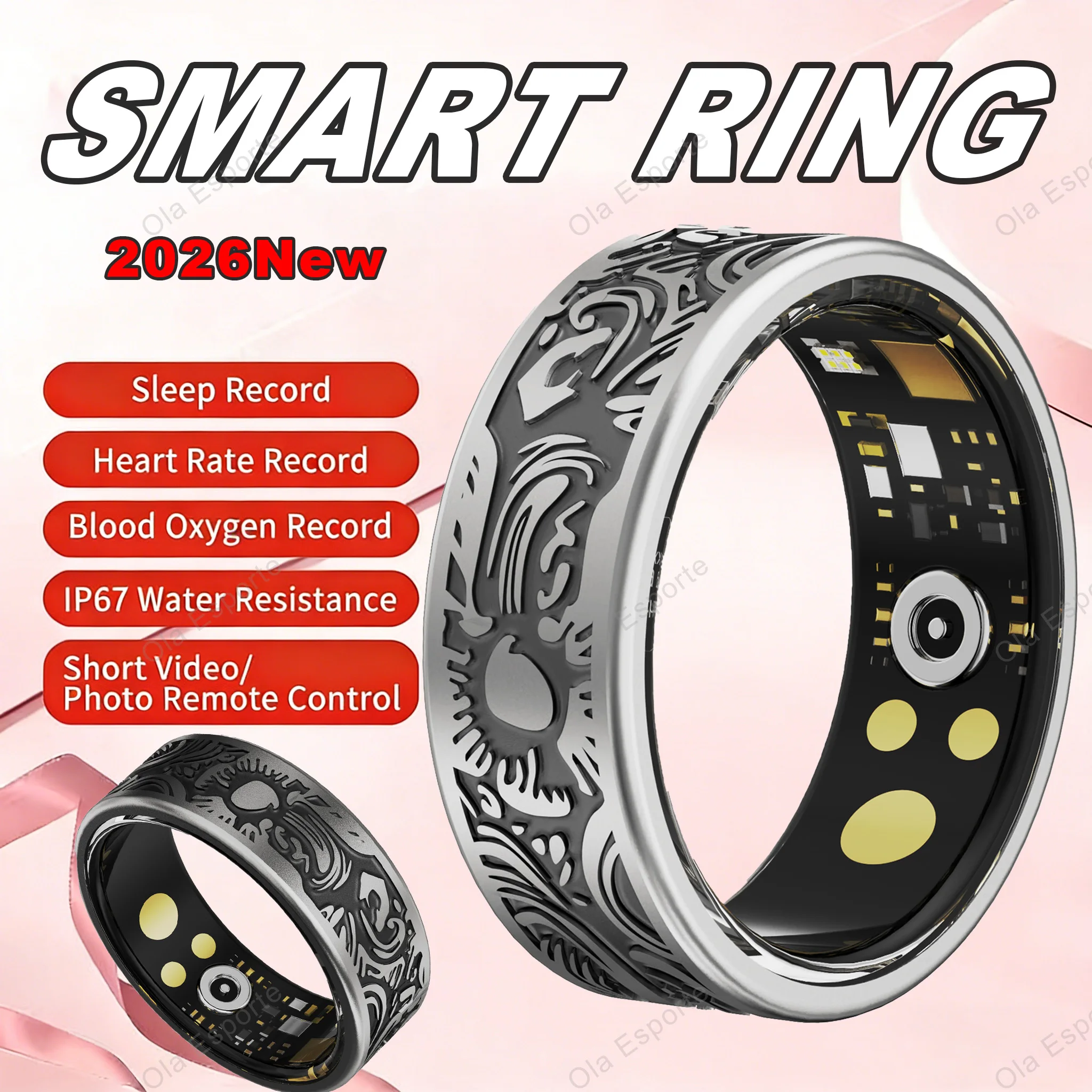 Men Women Smart Rin…