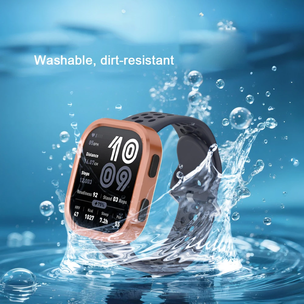 Metal Protective Case Compatible with Amazfit Bip 6 Smartwatch – Shockproof, Scratch-Resistant, Slim Design