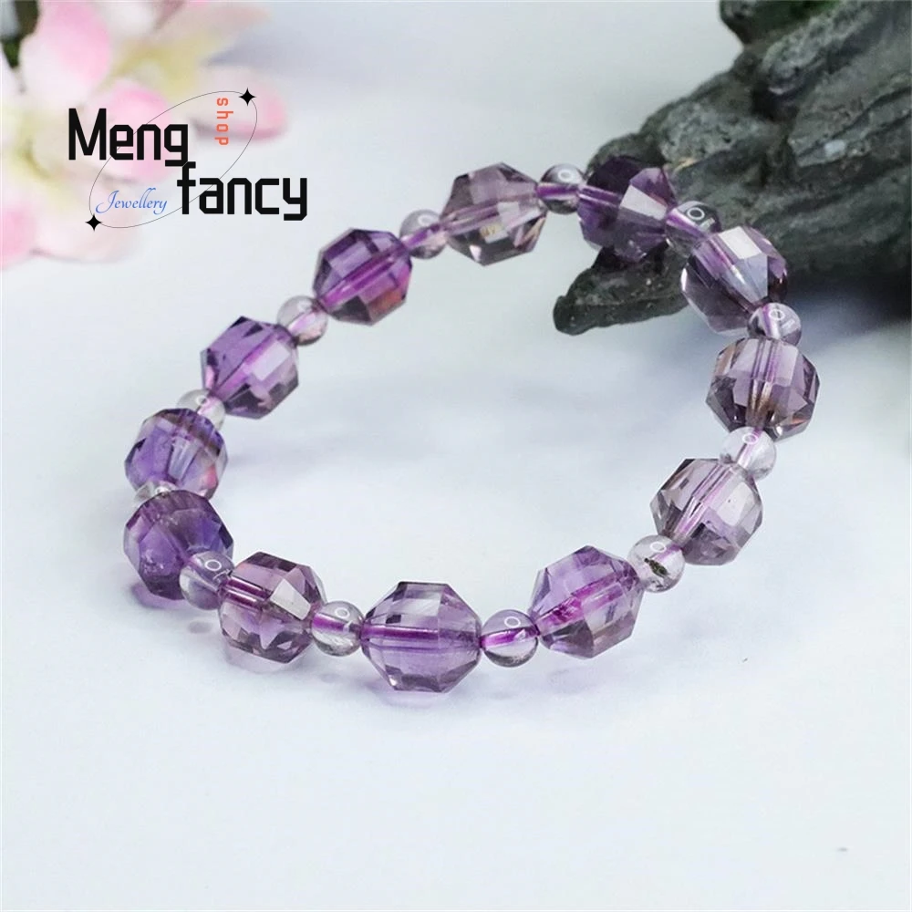 Natural Amethyst Bracelet Colour Fine High-grade Exquisite Fashion Jewelry Best Selling Treasure Gift for Girlfriend Handicraft