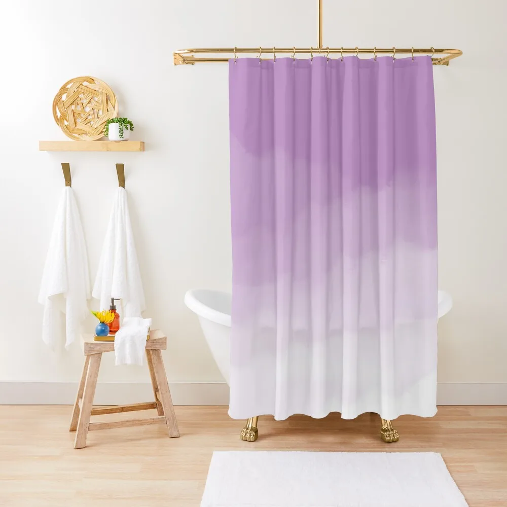

Lilac Purple Watercolor Ombre Shower Curtain Shower For Bathrooms Bathroom Showers Waterproof Fabric Bathroom Curtain