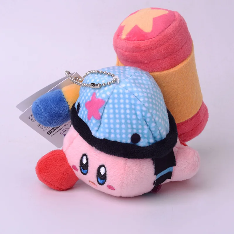 11cm Anime Kirby Series Cute Plush Keychain Kawaii Cartoon Cute Look Key Backpack Pendant Anime Peripheral Sweet Small Gifts