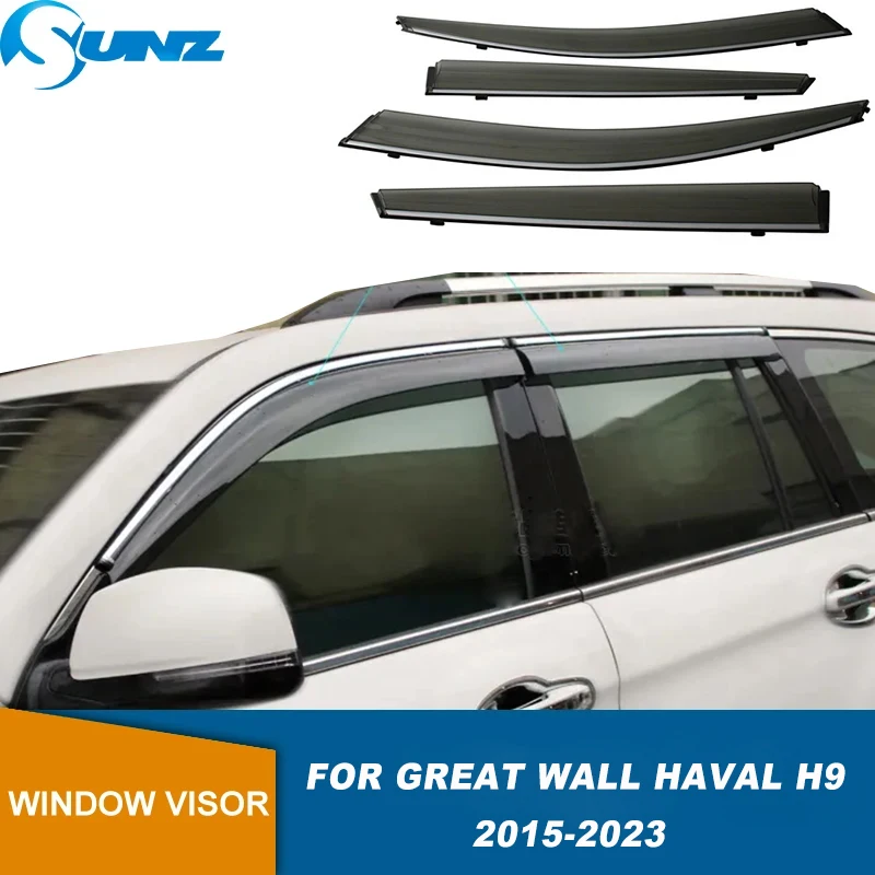 

Window Visor For Great Wall Haval H9 2015 2016 2017 2018 2019 2020 2021 2022 2023 Weathershield Waterproof Sun Rain Deflector