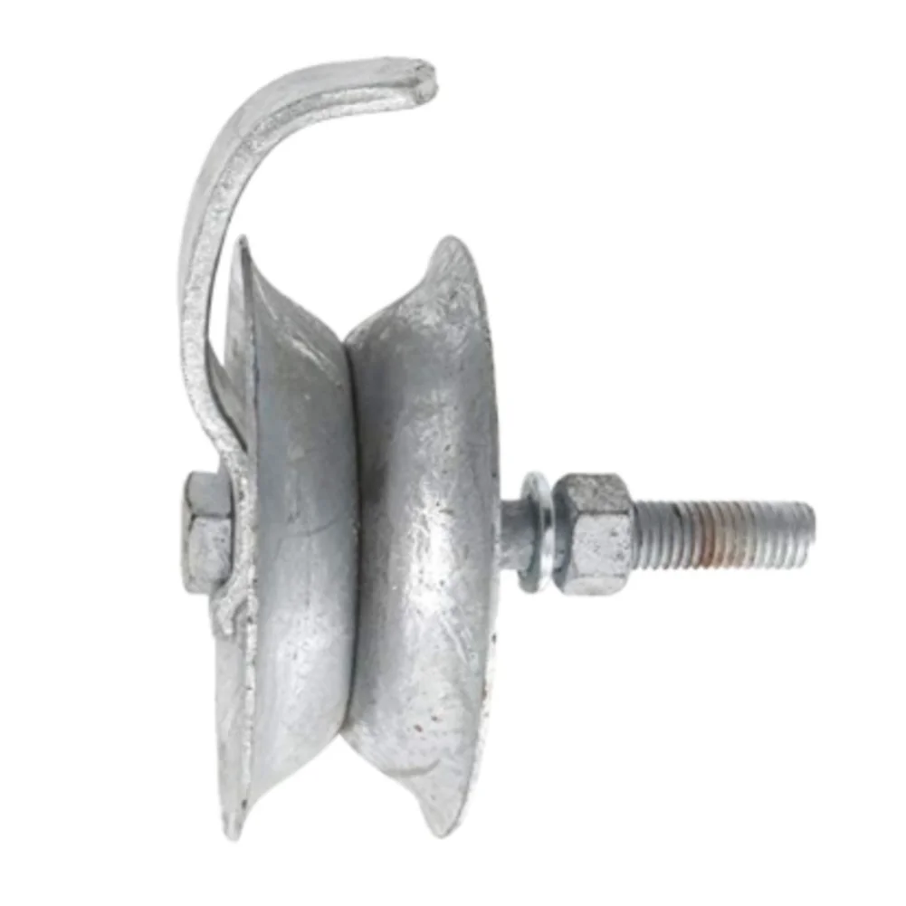 Rolling Gate Component Galvanized Steel Track Roller Sized for 1 5/8 O.D. Pipe Track Used in Manual and Motorized Gate Setups