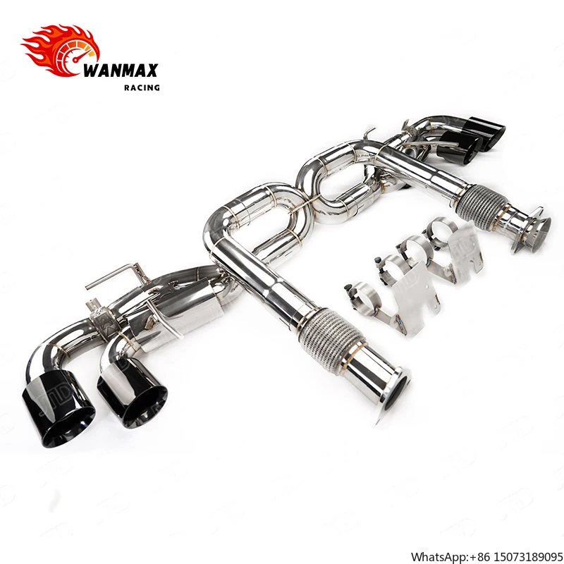 

High Performance 304 Stainless Steel Mirror Polished Exhaust System for C8 Catback Muffler