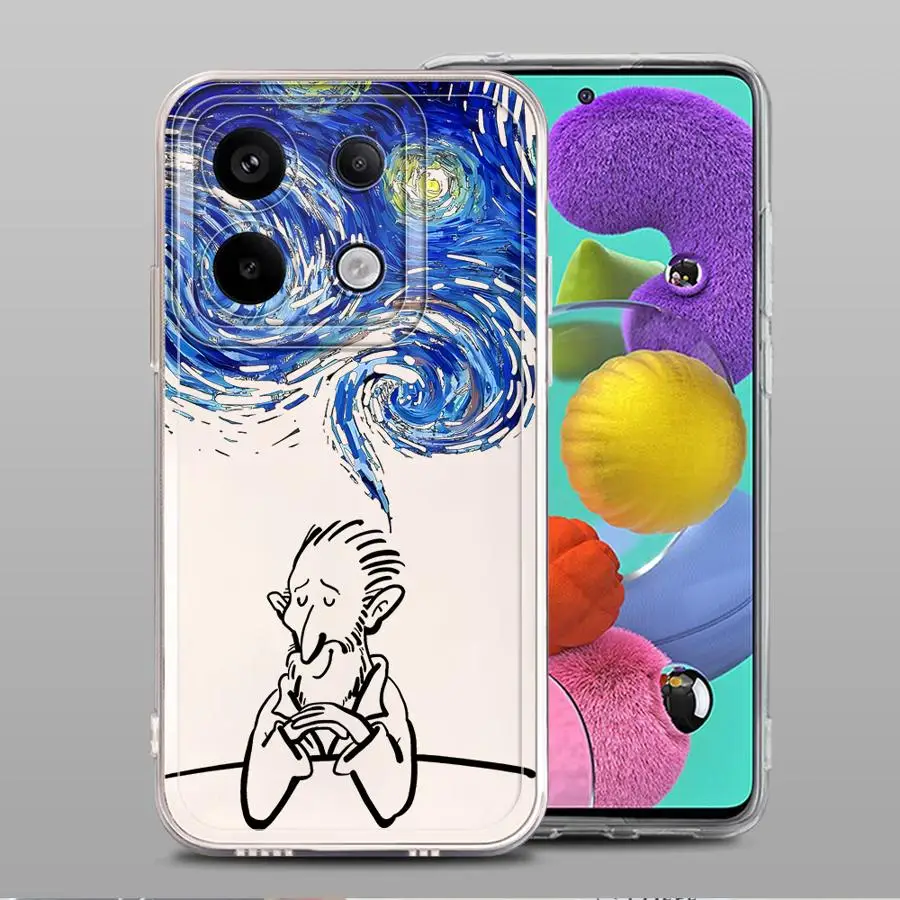 حافظة لهاتف Xiaomi Redmi Note 14C 11 10S 12 13C A4 12S 11S 9 9S 14 Pro Plus 13 Van Gogh Creativity