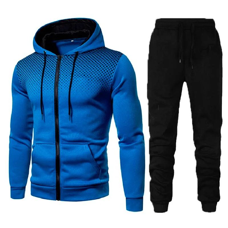 Conjunto de ropa deportiva de 2 piezas para hombre, sudaderas informales + Pantalones, sudaderas con capucha estampadas en 3D, chándal para hombre MY240, novedad de otoño de 2023