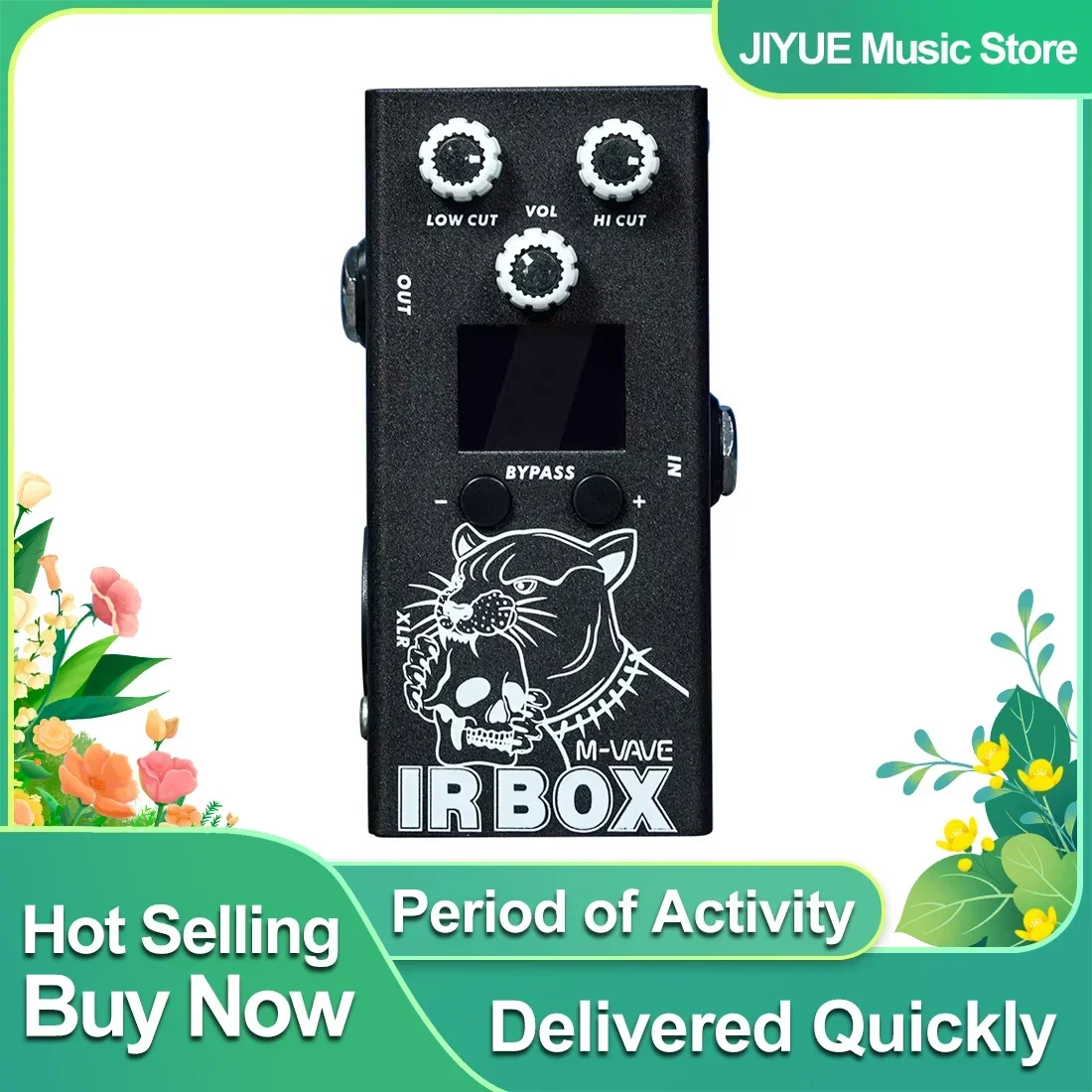 M-VAVE IR صندوق تأثير الغيتار الكهربائي دواسة الأشعة تحت الحمراء الكابينة دفعة الاستجابة خزائن المتكلم محاكاة تأثيرات الغيتار الكهربائي ملحق #1