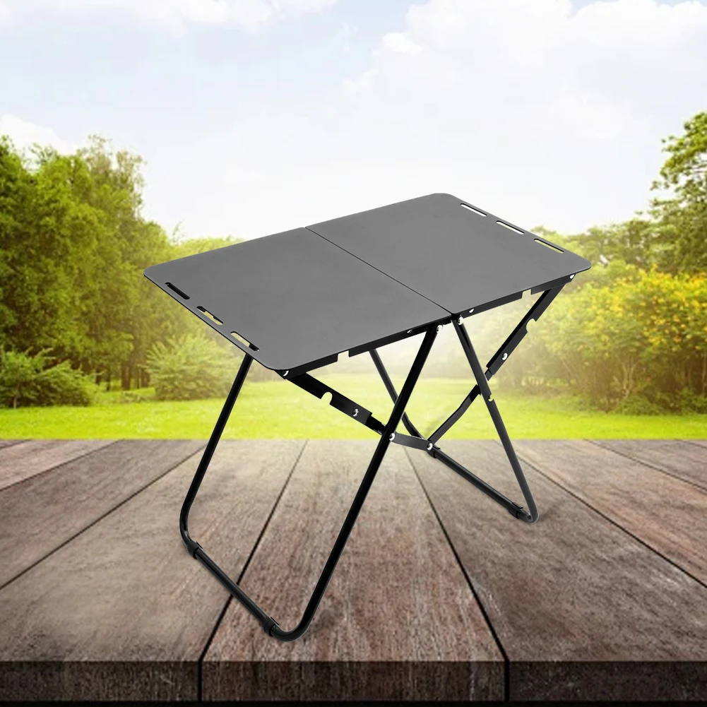 Outdoor Folding Table Lightweight Portable Camping Picnic Egg Roll Table Road Trip Ultra-Light Aluminum Alloy Barbecue Desk