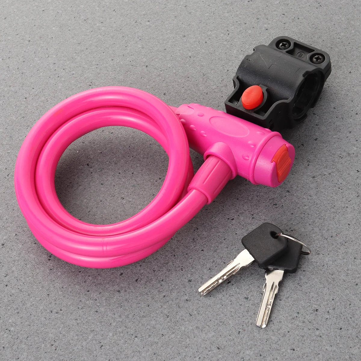 Bike Lock Anti Theft Steel Cable Lock Black Durable Braided Metal Security for Bicycles Atvs Grills Scratch Resistant