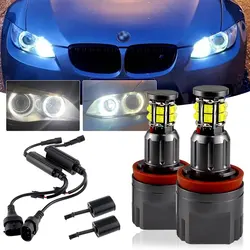 2x CANbus H8 LED 120W Error Free Angel Eyes Marker Light Headlight Lamp for BMW X-series E70 X5 07-13,E71 X6 08-13,E84 X1 10-13