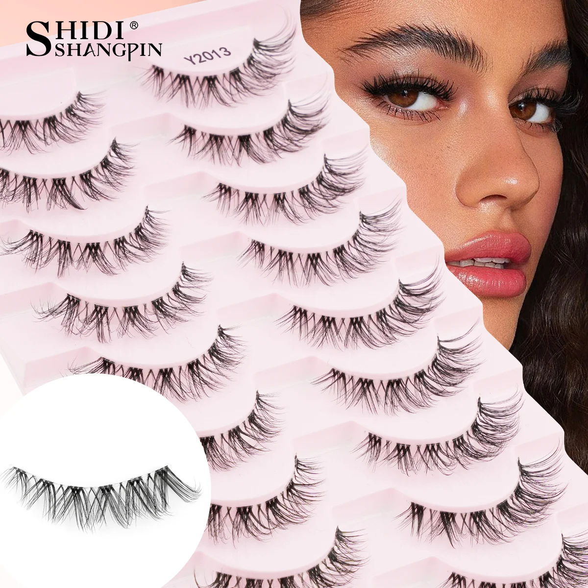 3/10 Pairs Mink False Eyelashes, Natural Fluffy Look