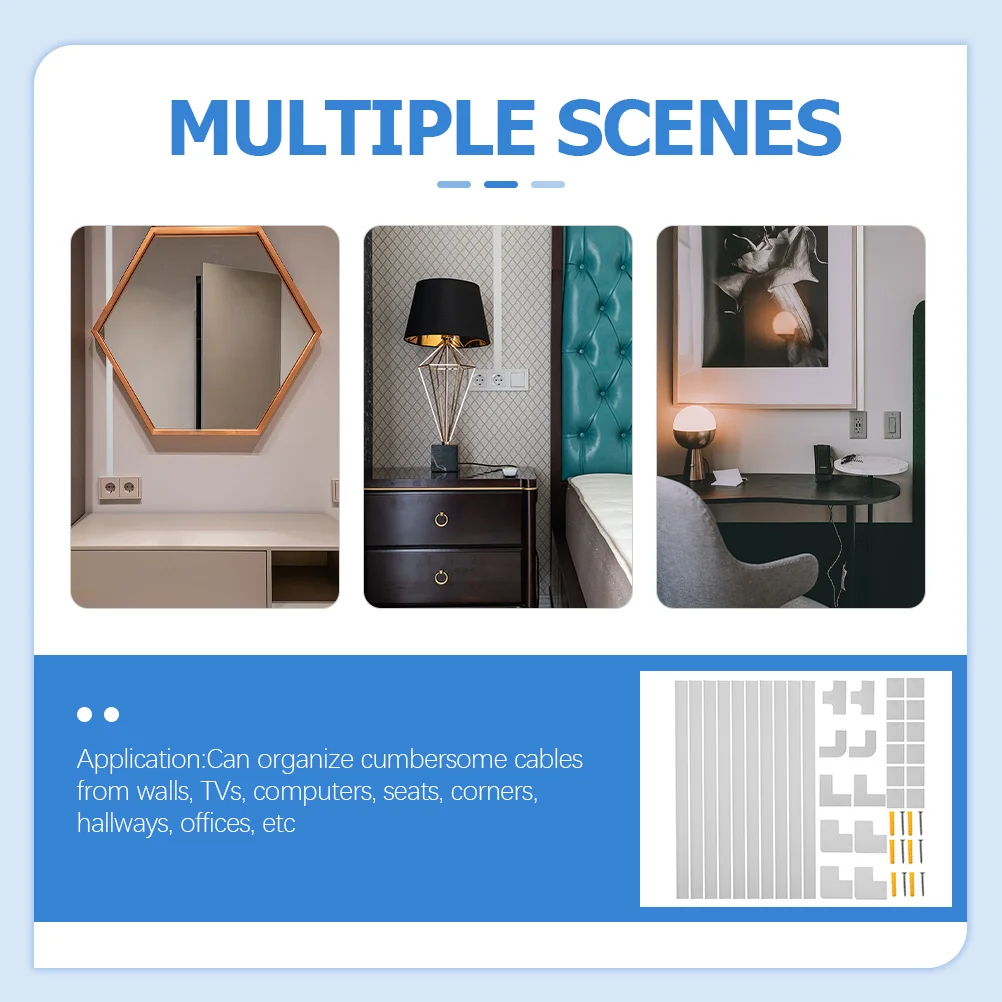 

1 комплект изолированного провода, скрывающий шнур, настенный комплект для прокладки кабелей, скрытая крышка провода для организации домашнего офиса