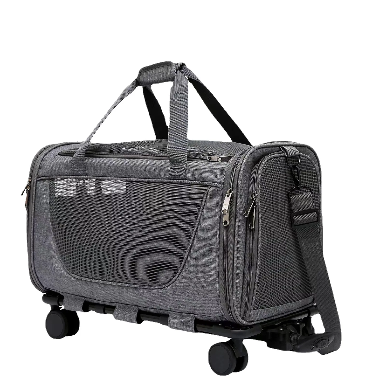 

New Pet Luggage Cat Bag Outdoor Portable Box Pet Suitcase Trolley Carrier Pet Supplies