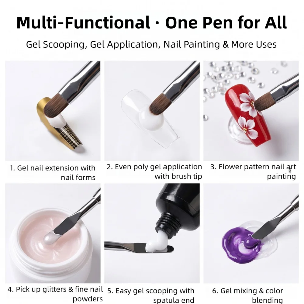 2-in-1 Dual Ended Nail Gel Bru - Nail Art Ombre ulasan dan harga