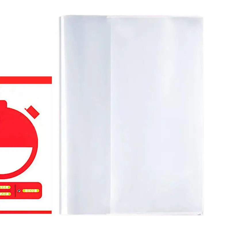 10PCS A4/16K Transparent Plastic Book Cover Self-Adhesive Closure Waterproof and Wear-Resistant Books PVC Protective Cover