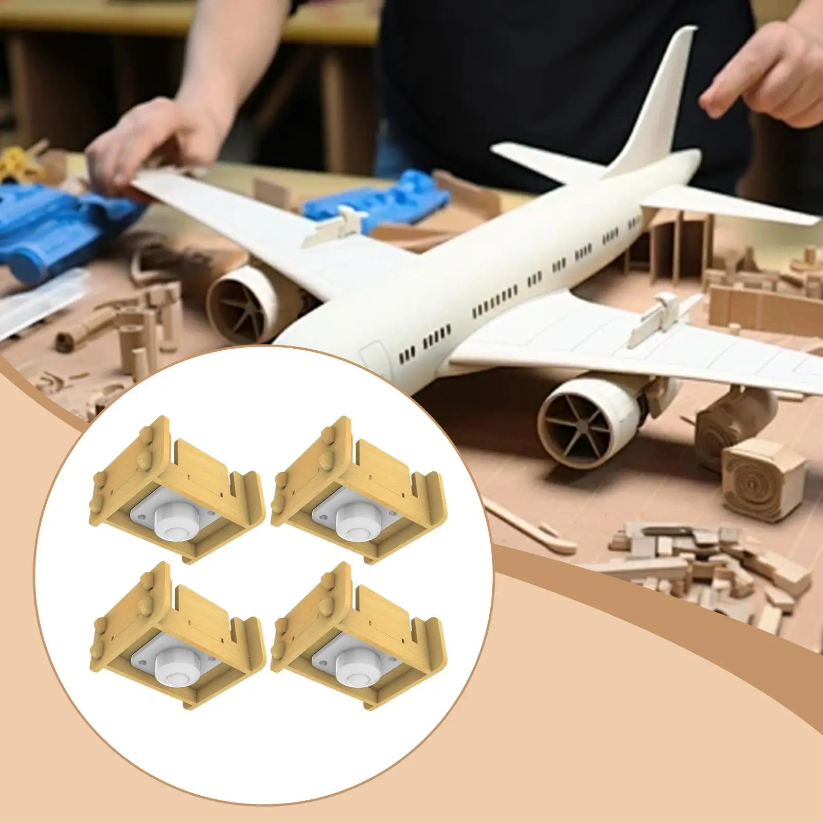 Model Painting Stand with Sliding Rail Positioning Auxiliary Tool for Model Airplane Display and Crafting DIY