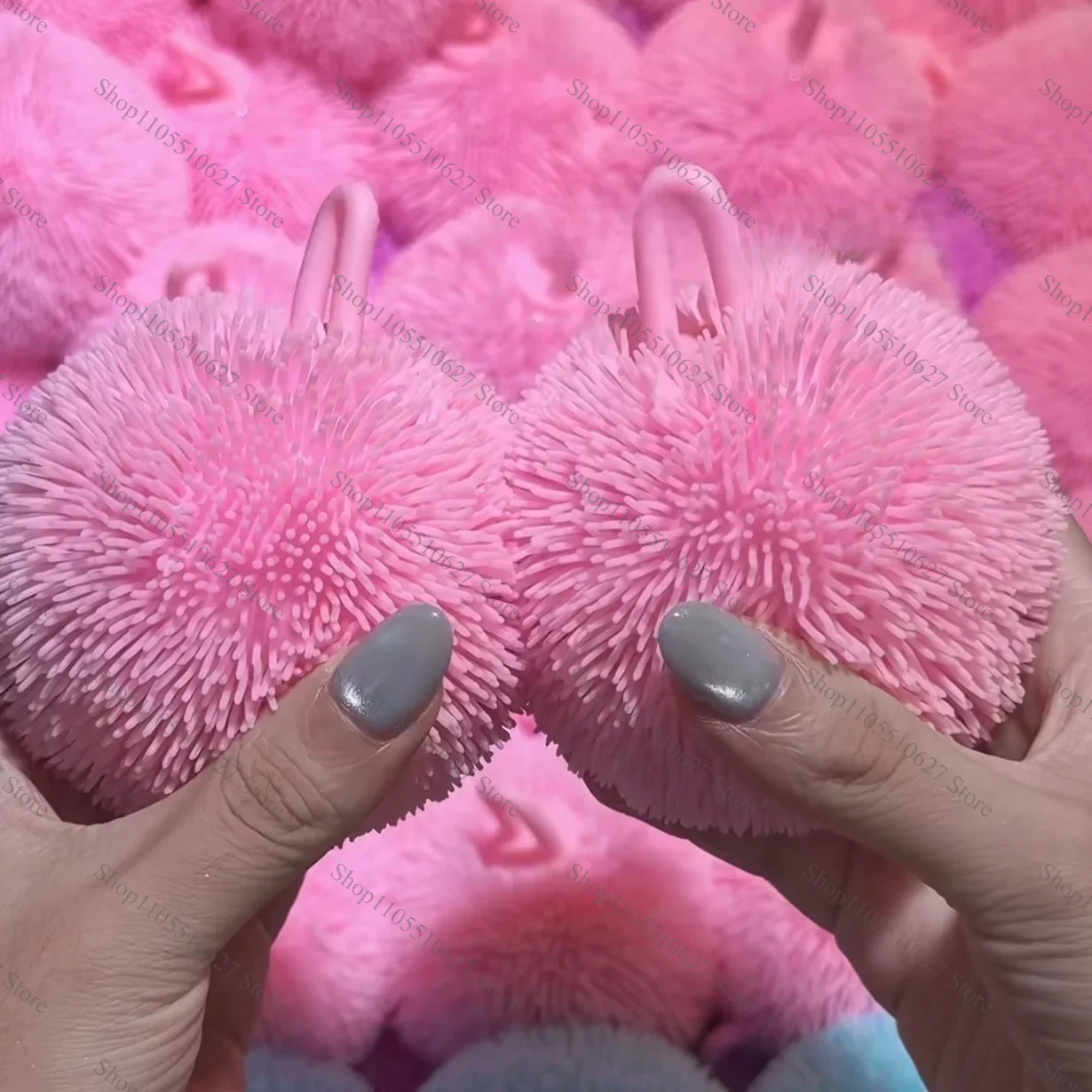 Crispy Sound Ball Stress Ball Fidget Toy Crunchy Squishy Toy Round Blocks Filled ASMR Anti Stress Release Hand Relax Gift Toy image 2