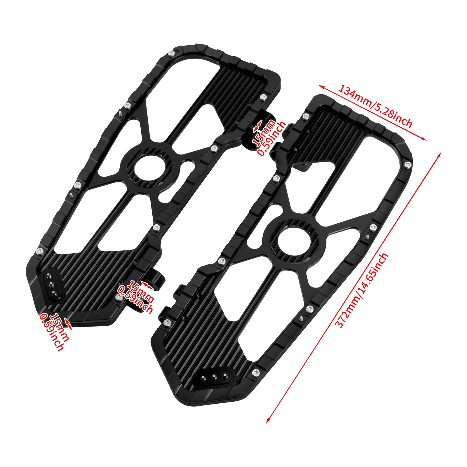 Motorcycle Footrest Driver Floorboard Footpegs For Harley Softail Touring Street Glide Road Glide FLH/T FLHX FLTRX 1986-Later