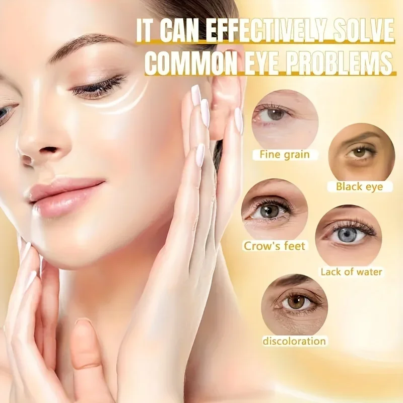 60 個海藻ヒアルロン酸アイマスクコラーゲンアイパッチくま軽減フェイシャルケア美容スキンケア製品