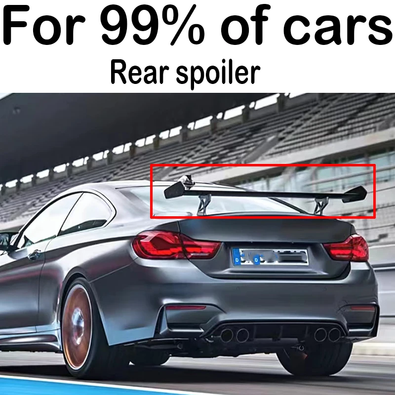 For BMW M1 2 3 4 5 6 7 8 series carbon fiber rear trunk lid spoiler E90 92 G20 22 F80 F30 G80 GTS style suitable for 99% of cars