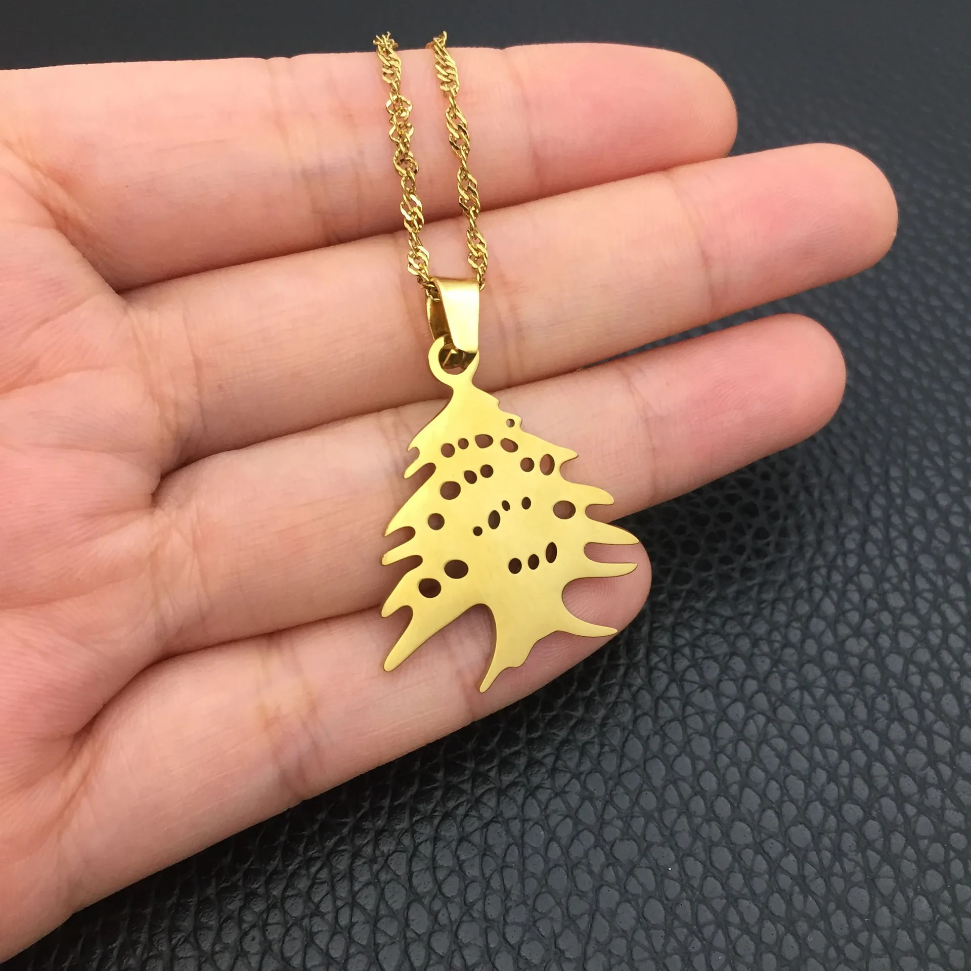 Liban Pendants Necklaces Lebanese Cedar Lebanon Map Eastern Rite Church Maronite Cross Allah Symbol Women Ethnic Jewelry Gifts