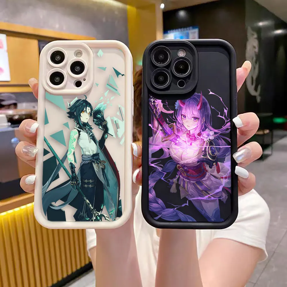 

Game Girls G-Genshin Impact Luxtury Phone Case For OPPO RENO 3 4 5 6 6Z 7 7Z 8 8T 8Z 10 11 PRO PLUS 4G 5G Case Funda Capa Shell