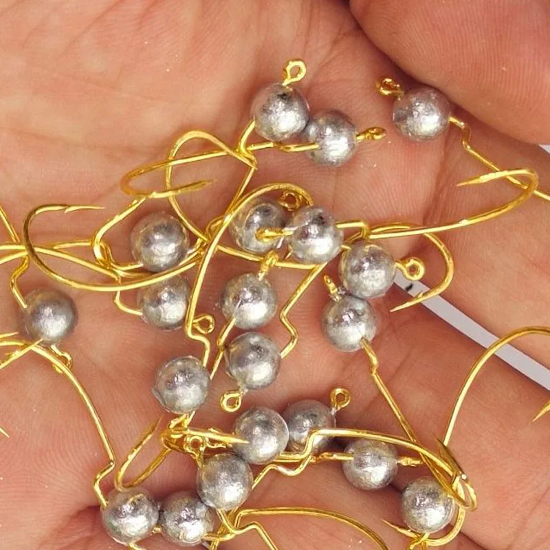 Jigkopfhaken 1g 1,5g 2g 3g Mini-Wurm-Winkelhaken mit scharfer Widerhakenklinge für weiche Köder, Angelzubehör, Pesca Crank Offset Angelhaken – Detail 4