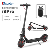 iScooter i9pro Electric Scooter 350W 7.5Ah 8.5 Inch Honeycomb Tire Electric eScooter Maximum Range 30KM/h Kick Scooter With App