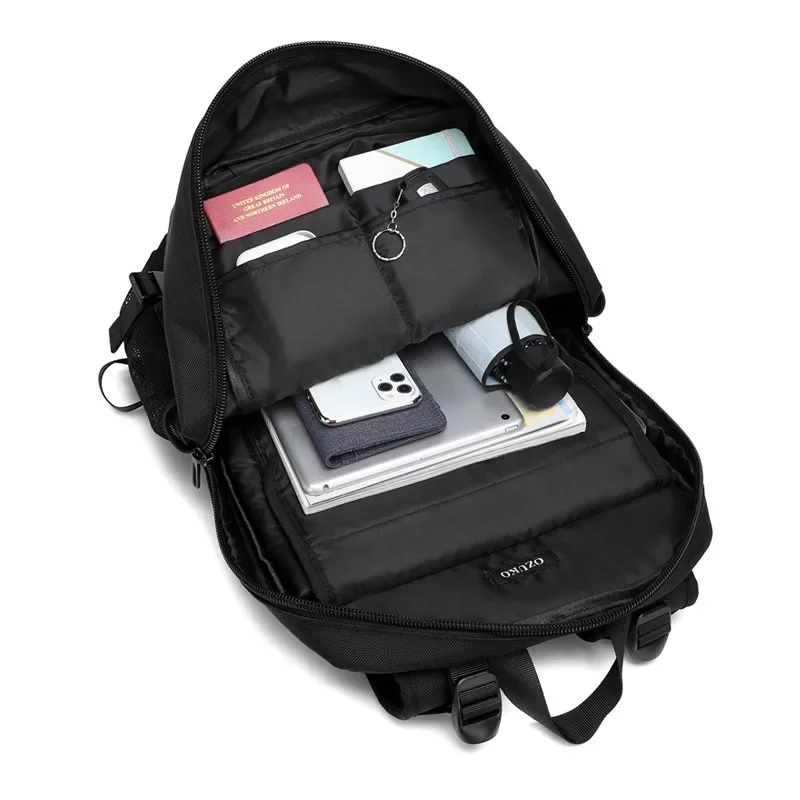 OZUKO  Backpacks 15.6 inch Laptop Men Backpack Outdoor Backpack Teenager Male Waterproof Travel Bag Mochilas