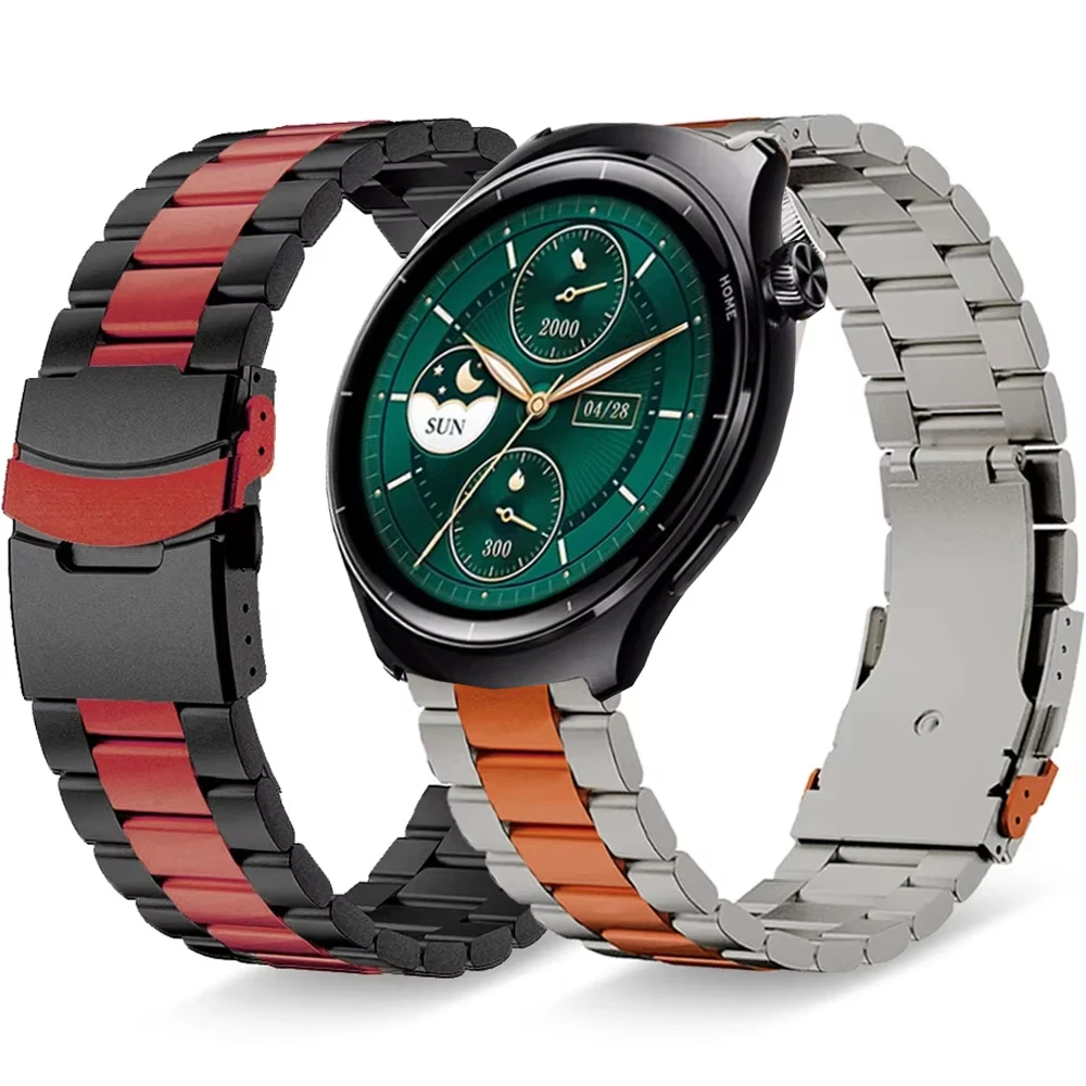 

Роскошный ремешок из нержавеющей стали 22 мм для Mibro Lite 3 Pro, металлический ремешок, деловой браслет для часов Mibro A3 A2 A1 X1 T2 C3 C4 Lite 2