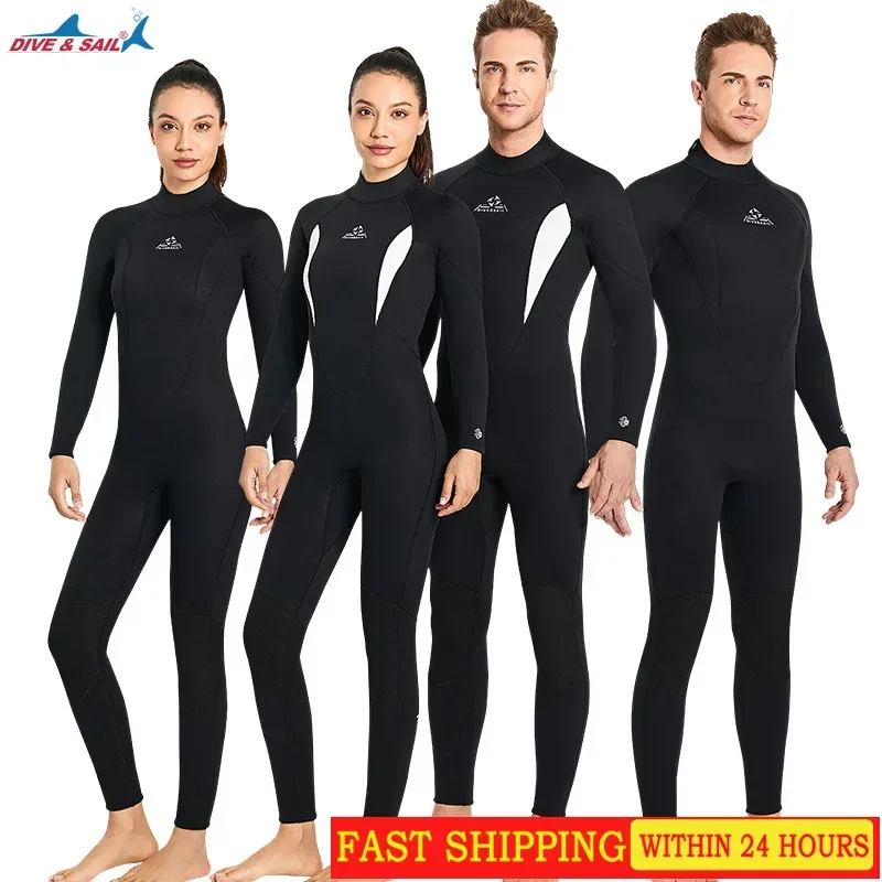 

Neoprene Wetsuit 3MM Men Jackets Hunting Windsurf Underwater Fishing Pants Kitesurf Scuba Diving Swimwear Clothes Surf Equipment