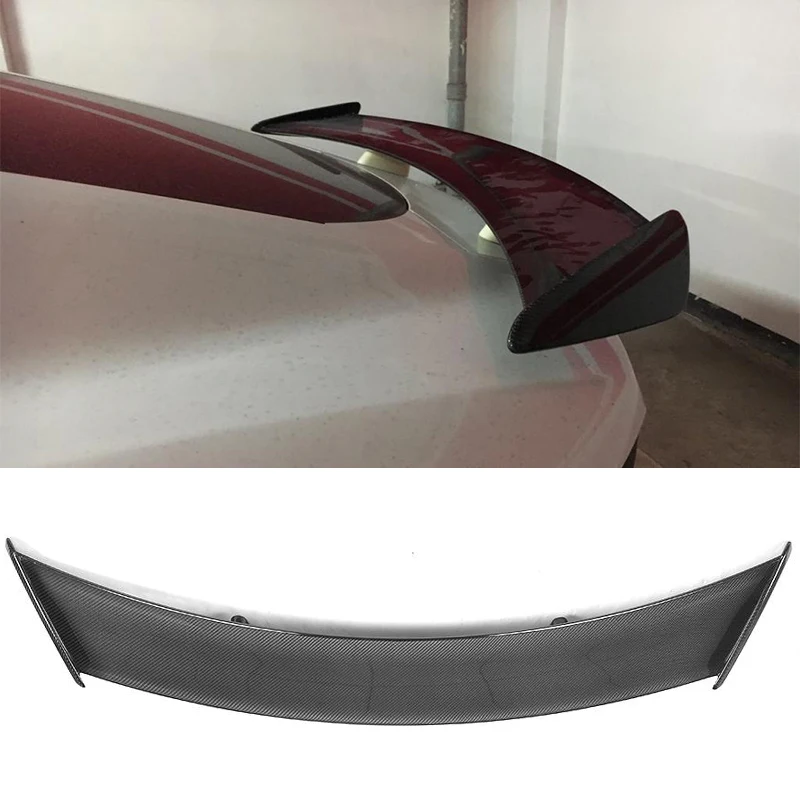 Carbon Fiber Rear Trunk Spoiler Wing For Jaguar F-TYPE Coupe R S SVR 400 Sport 2014-2018 Car Rear Trunk Lip Wing Spoiler FRP