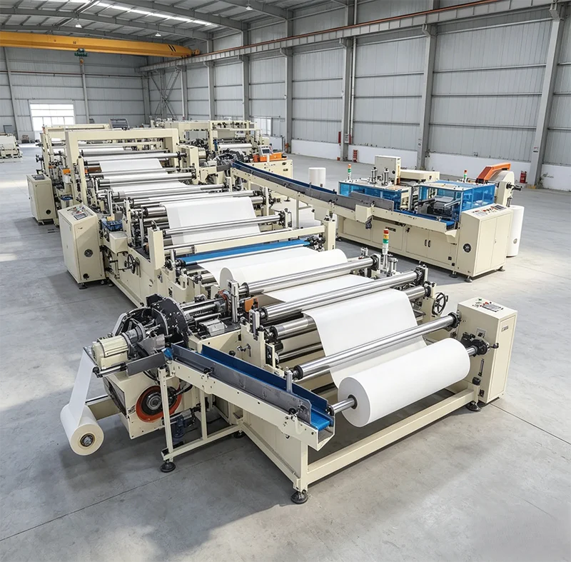 Toilet Paper Machine Full Automatic Model 2200 Automatic Rewinding Production Line for Making Toilet Paper