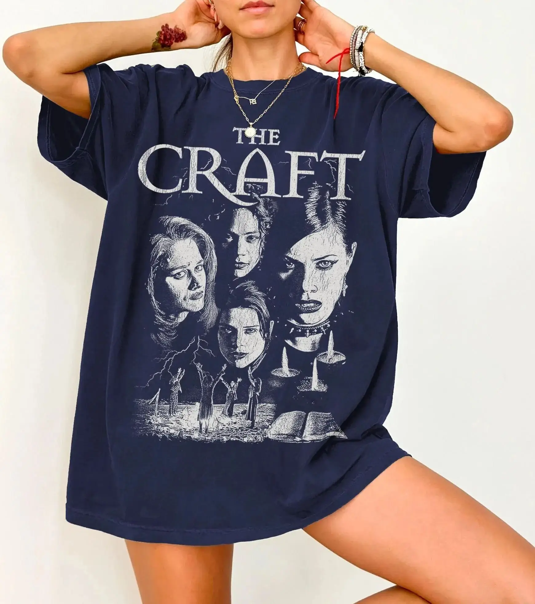 Vintage Harajuku Short Sleeve Witch Game (1996) Theme Men's Women's T-shirt Four Seasons New Style Casual Loose T-shirt Unisex