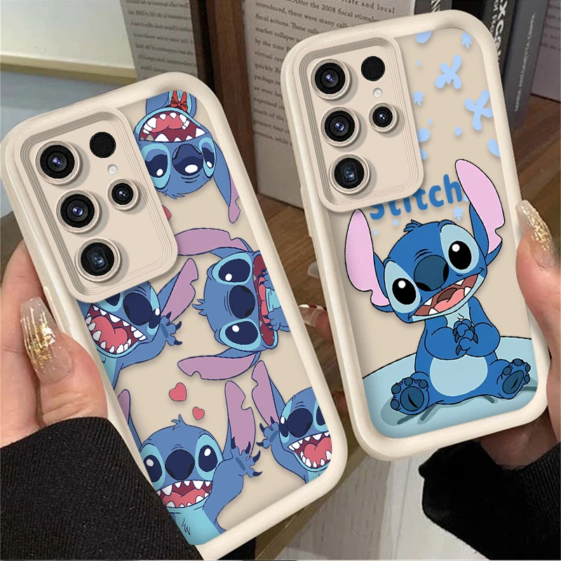 لطيف غرزة الكرتون قضية الهاتف لسامسونج غالاكسي S24 S25 S23 الترا S22 S21 زائد FE A36 A56 A26 A16 A06 A15 A25 A35 A55 5G eتوي