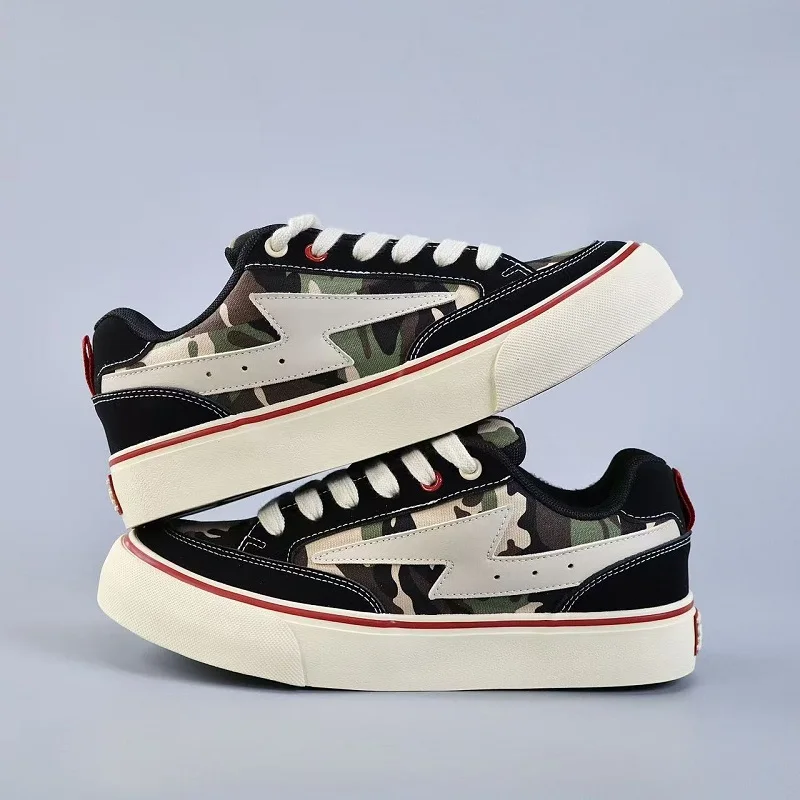

Men Casual Shoes Comfortable Men's Sneakers Flats Shoes Designer Board Man Outdoor White Breathable Youth Tide Non Leather Shoes